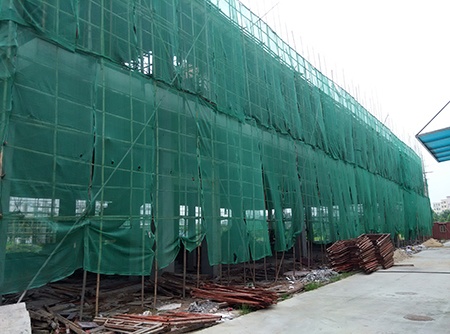 建筑安全网实景图